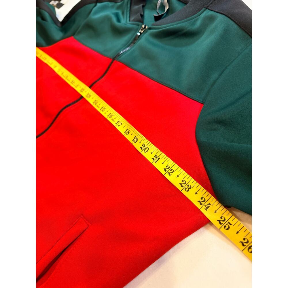 American Bazi Old School Men's Full Zip Bomber Track Jacket Medium Retro Stripe - Picture 7 of 8